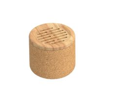 Cylinder Cork Wood Speakers 1