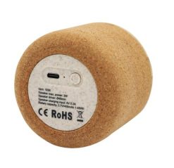 Cylinder Cork Wood Speakers 2