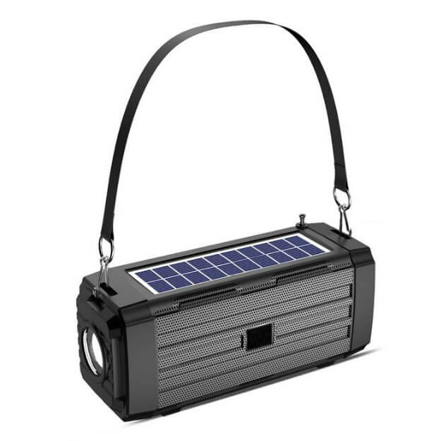 Solar-powered speakers